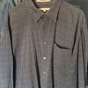 PERRY ELLIS patterned button up
